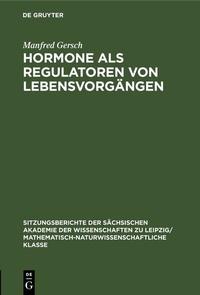 Abbildung von: Hormone als Regulatoren von Lebensvorgängen - De Gruyter