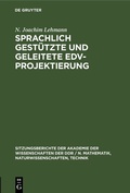 Cover: Sprachlich gest&uuml;tzte und geleitete EDV-Projektierung - De Gruyter