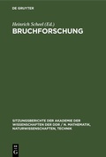 Cover: Bruchforschung - De Gruyter