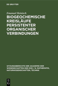 Abbildung von: Biogeochemische Kreisläufe persistenter organischer Verbindungen - De Gruyter