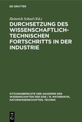 Cover: Durchsetzung des wissenschaftlich-technischen Fortschritts in der Industrie - De Gruyter