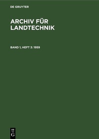 Enlarge image Cover: 1959 - De Gruyter