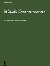 Abbildung von: 18. Mai bis 22. Mai 1977 in Poznan - De Gruyter