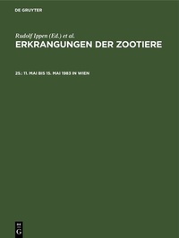 Abbildung von: 11. Mai bis 15. Mai 1983 in Wien - De Gruyter