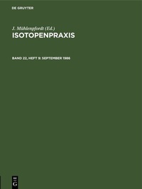 Abbildung von: September 1986 - De Gruyter