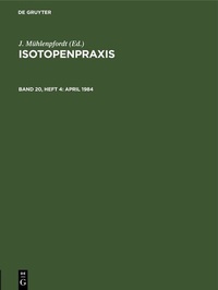 Abbildung von: April 1984 - De Gruyter