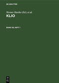 Cover: Klio. Band 59, Heft 1 - De Gruyter