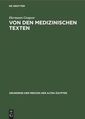 Cover: Von den medizinischen Texten - De Gruyter