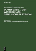 Cover: Studien zu Winckelmanns Aesthetik - De Gruyter