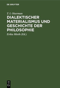 Abbildung von: Dialektischer Materialismus und Geschichte der Philosophie - De Gruyter