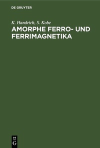 Abbildung von: Amorphe Ferro- und Ferrimagnetika - De Gruyter
