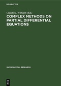 Cover: Complex Methods on Partial Differential Equations - De Gruyter