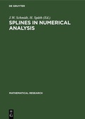 Cover: Splines in Numerical Analysis - De Gruyter