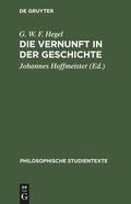 Cover: Die Vernunft in der Geschichte - De Gruyter