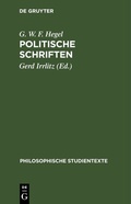 Cover: Politische Schriften - De Gruyter