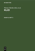 Cover: Klio. Band 61, Heft 2 - De Gruyter