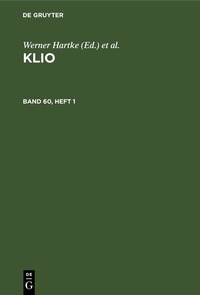 Abbildung von: Klio. Band 60, Heft 1 - De Gruyter
