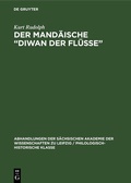 Cover: Der Mand&auml;ische "Diwan der Fl&uuml;sse" - De Gruyter