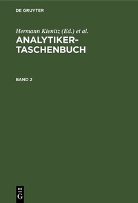 Abbildung von: Analytiker-Taschenbuch. Band 2 - De Gruyter