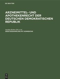 Cover: Arzneimittel- und Apothekenrecht der Deutschen Demokratischen Republik. Lieferung 4 - De Gruyter