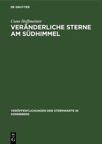 Abbildung von: Veränderliche Sterne am Südhimmel - De Gruyter