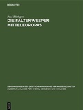 Cover: Die Faltenwespen Mitteleuropas - De Gruyter