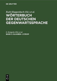 Abbildung von: glauben- Lyzeum - De Gruyter