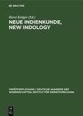 Cover: Neue Indienkunde, New Indology - De Gruyter