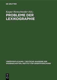 Abbildung von: Probleme der Lexikographie - De Gruyter