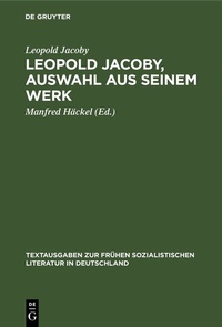 Abbildung von: Leopold Jacoby, Auswahl aus seinem Werk - De Gruyter