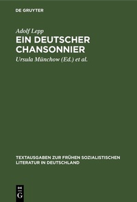 Abbildung von: Ein deutscher Chansonnier - De Gruyter