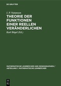Cover: Theorie der Funktionen einer reellen Ver&auml;nderlichen - De Gruyter