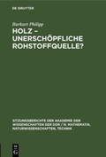 Bild: Holz, unerschöpfliche Rohstoffquelle? - De Gruyter