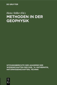 Enlarge image Cover: Methoden in der Geophysik - De Gruyter