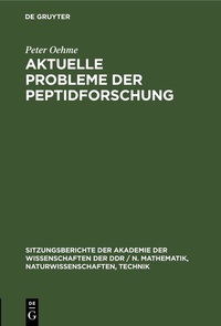 Abbildung von: Aktuelle Probleme der Peptidforschung - De Gruyter