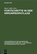 Cover: Fortschritte in der Immunprophylaxe - De Gruyter