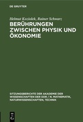 Cover: Ber&uuml;hrungen zwischen Physik und &Ouml;konomie - De Gruyter