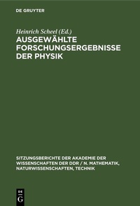 Abbildung von: Ausgewählte Forschungsergebnisse der Physik - De Gruyter