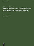 Cover: Zeitschrift f&uuml;r Angewandte Mathematik und Mechanik. Band 63, Heft 4 - De Gruyter