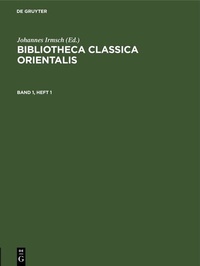 Abbildung von: Bibliotheca Classica Orientalis. Band 1, Heft 1 - De Gruyter