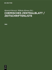 Enlarge image Cover: 1966 - De Gruyter