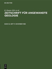 Abbildung von: November 1988 - De Gruyter