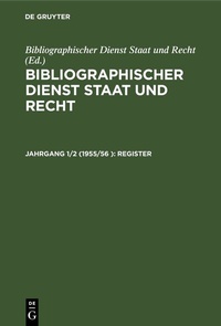 Abbildung von: Register - De Gruyter