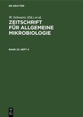 Cover: Zeitschrift f&uuml;r Allgemeine Mikrobiologie. Band 23, Heft 4 - De Gruyter