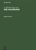 Cover: Die Nahrung. Band 27, Heft 7 - De Gruyter