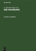 Cover: Die Nahrung. Volume 32, Number 9 - De Gruyter