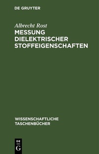 Abbildung von: Messung dielektrischer Stoffeigenschaften - De Gruyter