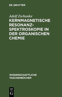 Abbildung von: Kernmagnetische Resonanzspektroskopie in der organischen Chemie - De Gruyter