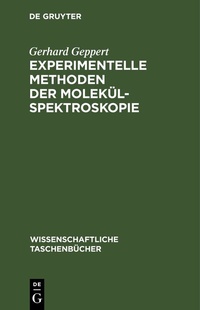 Abbildung von: Experimentelle Methoden der Molekülspektroskopie - De Gruyter