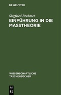 Bild: Einf&uuml;hrung in die Ma&szlig;theorie - De Gruyter